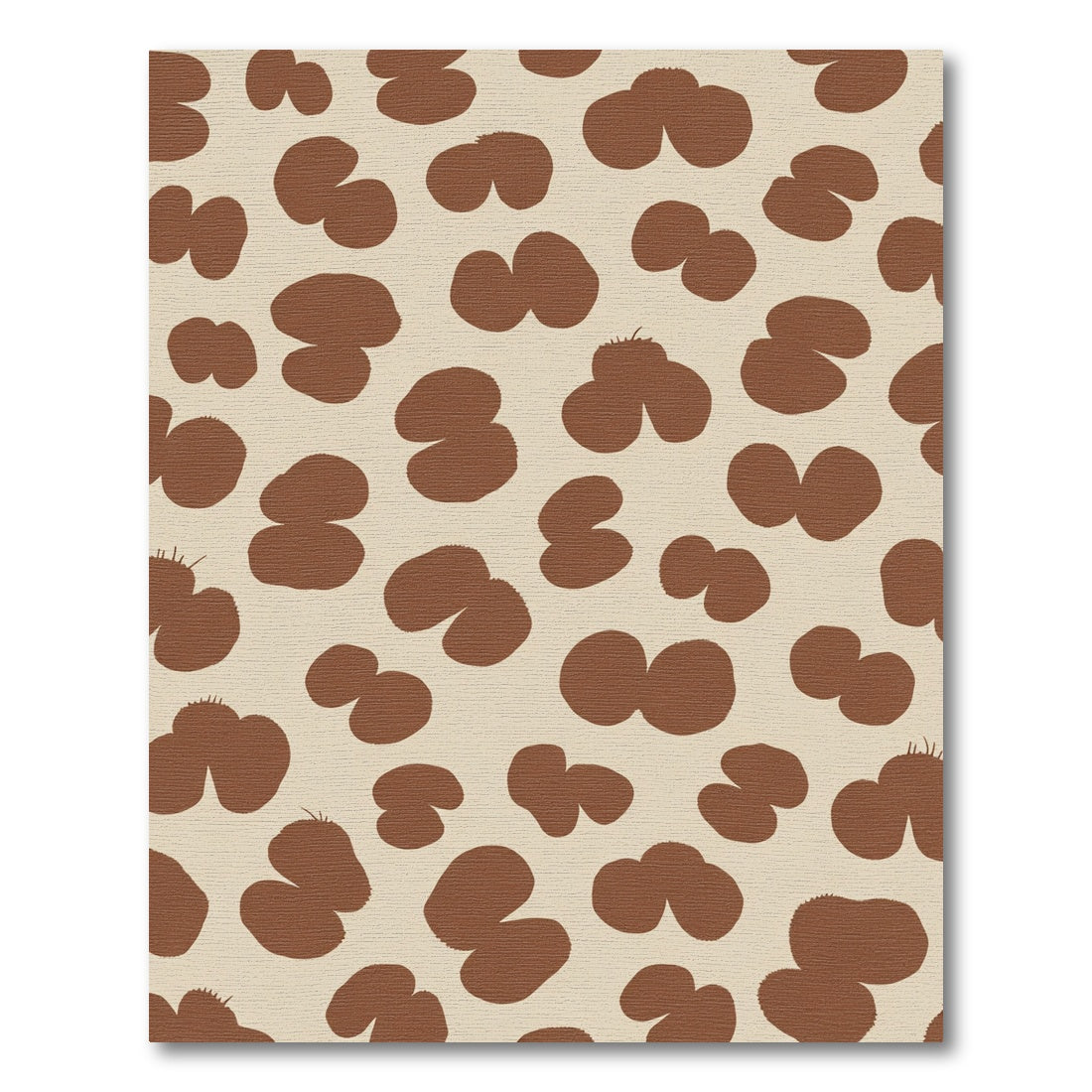 Brown Clover Speckled Print Rug