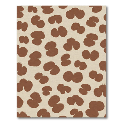 Brown Clover Speckled Print Rug