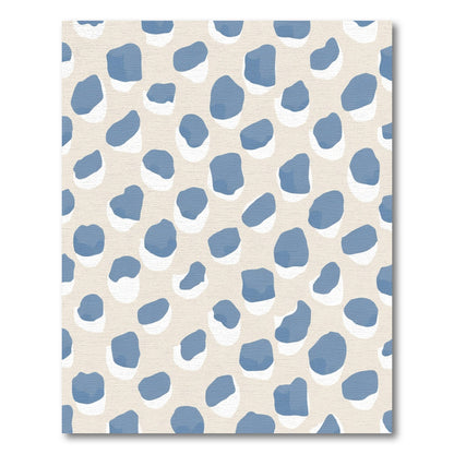 Blue Stone Organic Shape Rug