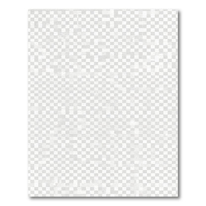 Subtle White Abstract Square Rug