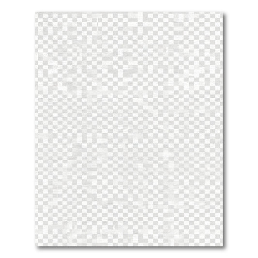 Subtle White Abstract Square Rug