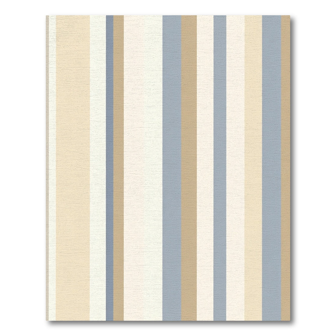 Soft Blue Beige Vertical Stripe Rug