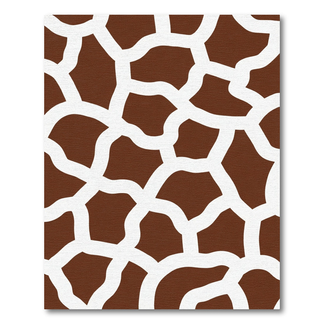 Brown White Natural Animal Spots Rug