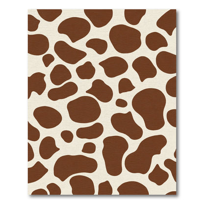 Brown and Cream Spotted Hide Rug