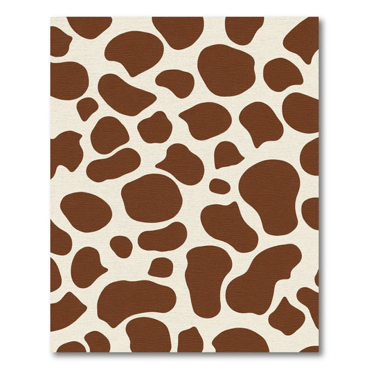 Brown and Cream Spotted Hide Rug