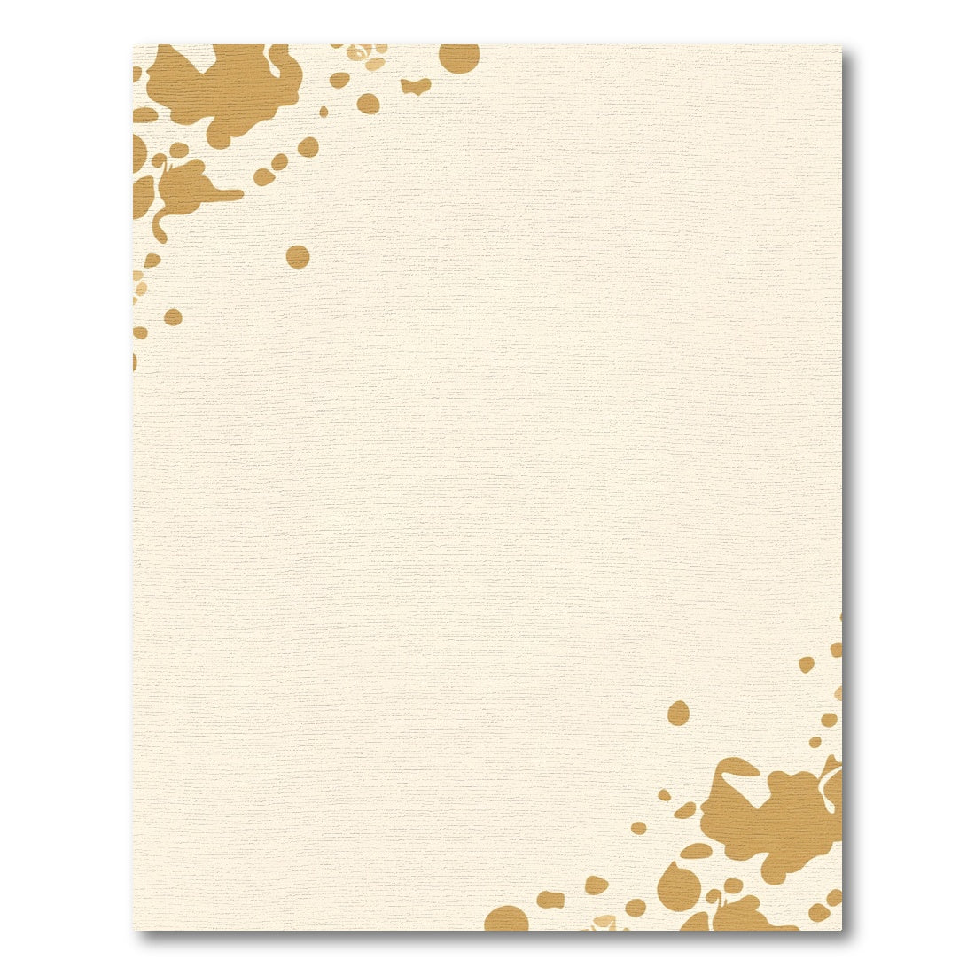 Gold Splatter Backdrop Corner Effect Rug