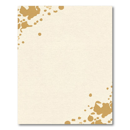 Gold Splatter Backdrop Corner Effect Rug