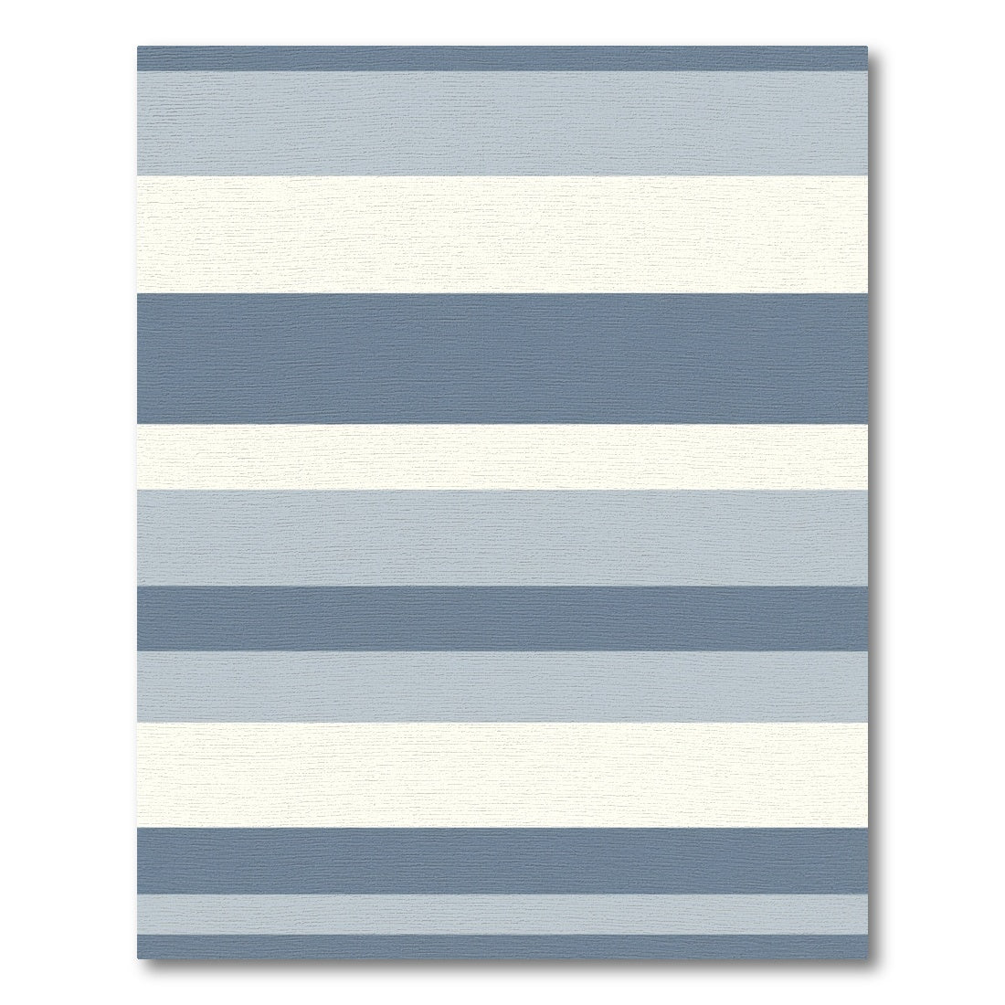 Blue Gray Cream Striped Horizon Rug