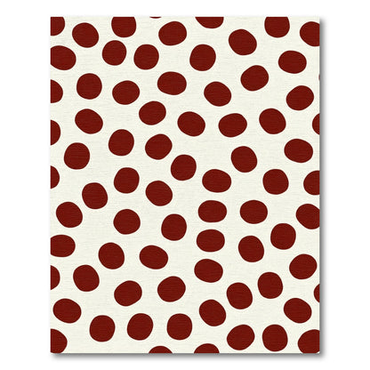 Classic Red Polka Dot Spot Rug