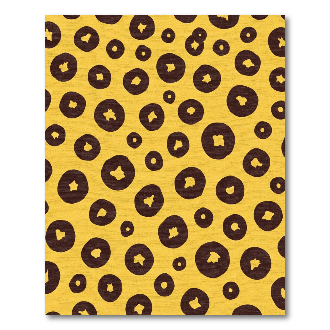 Golden Yellow Leopard Spot Rug
