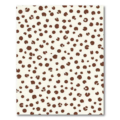 Cream Brown Spotted Organic Rug