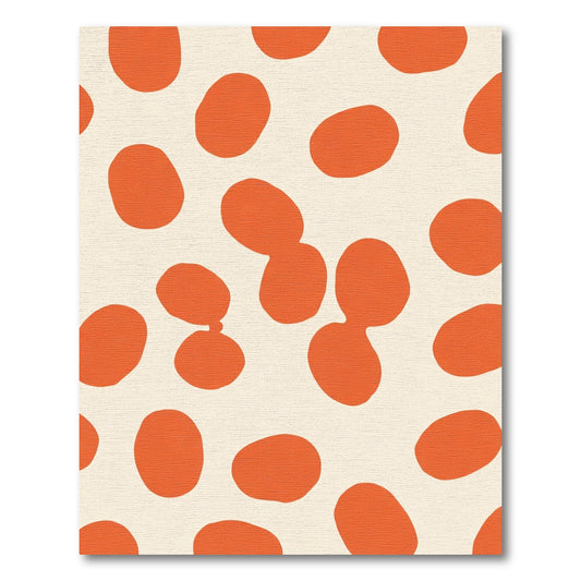 Bold Orange Polka Dot Spot Rug