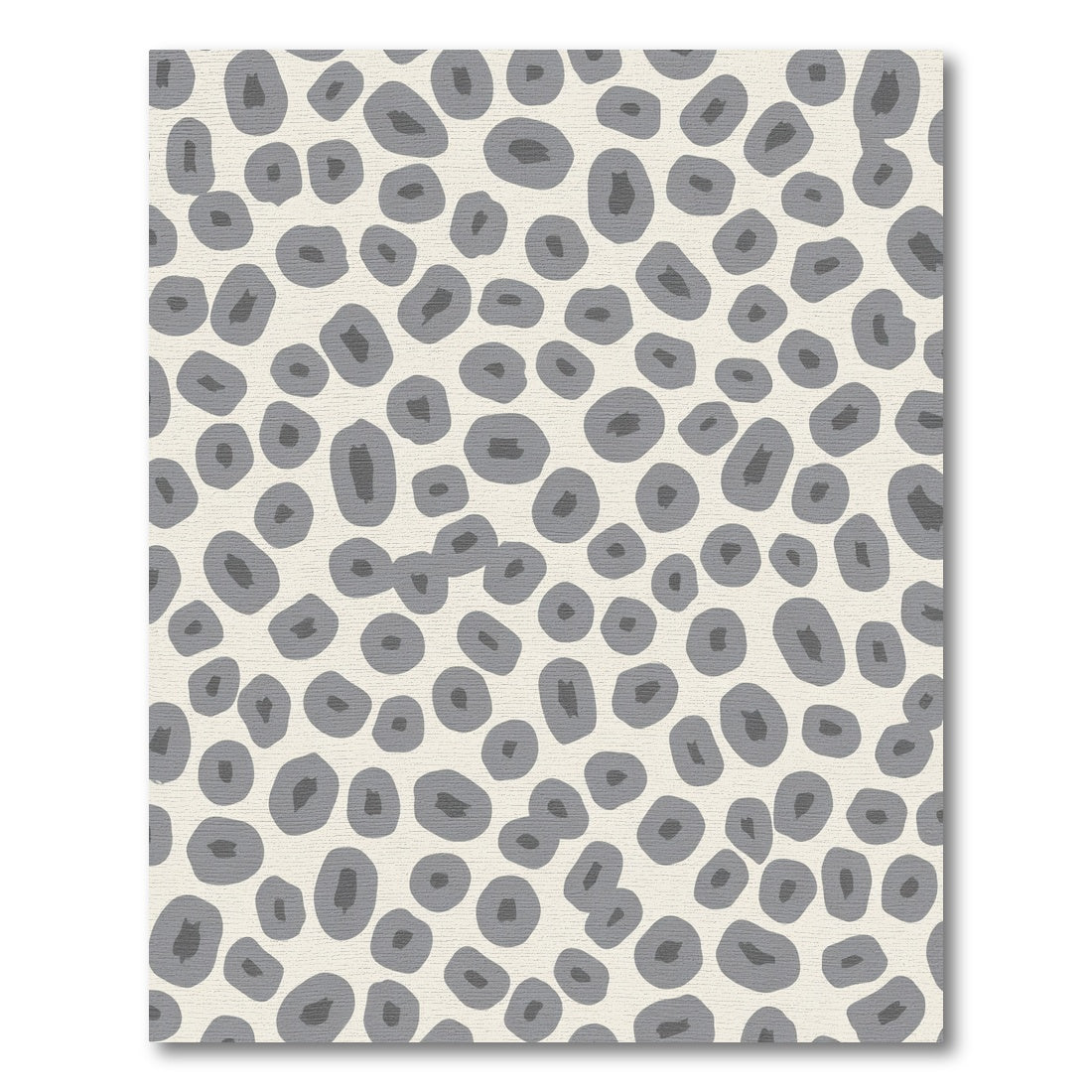 Neutral Gray Speckled Organic Flow Rug
