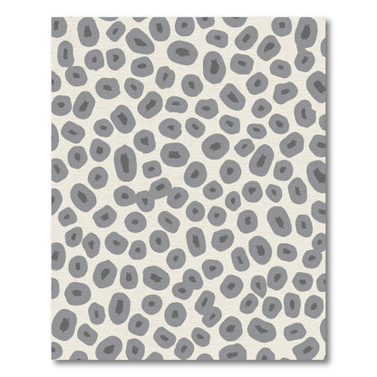 Neutral Gray Speckled Organic Flow Rug