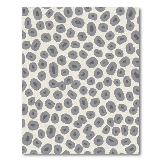 Neutral Gray Speckled Organic Flow Rug
