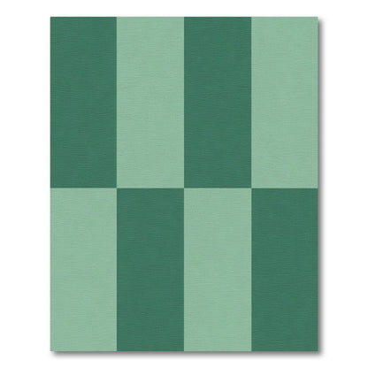 Two Tone Green Checkered Rug