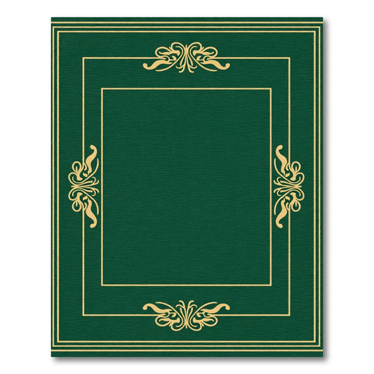 Emerald Gold Ornate Border Rug