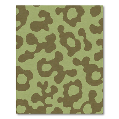 Earthy Green Organic Abstract Rug