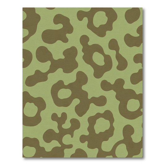 Earthy Green Organic Abstract Rug