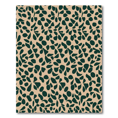 Deep Forest Organic Pebble Scatter Rug