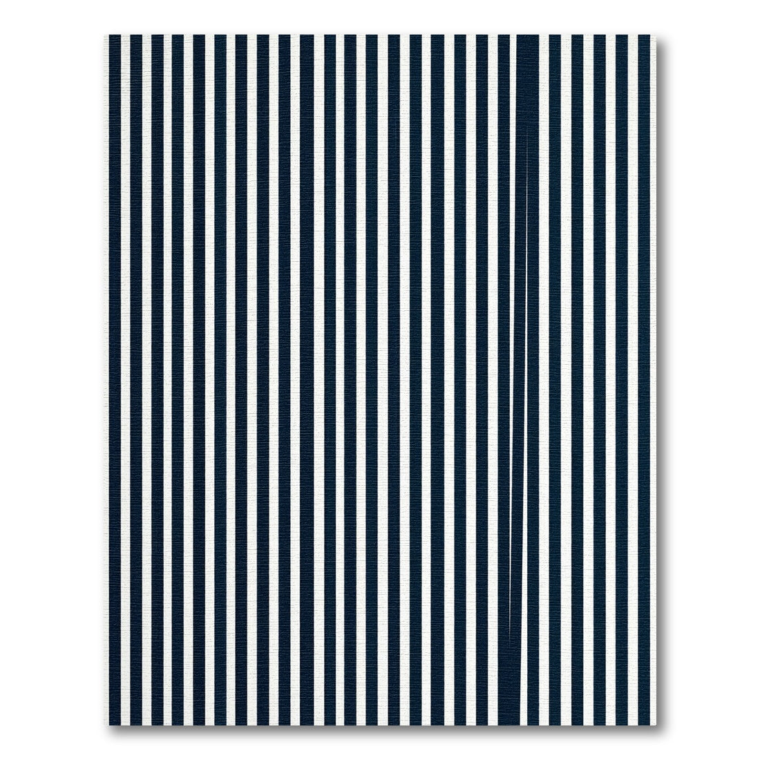 Deep Blue White Stripe Composition Rug