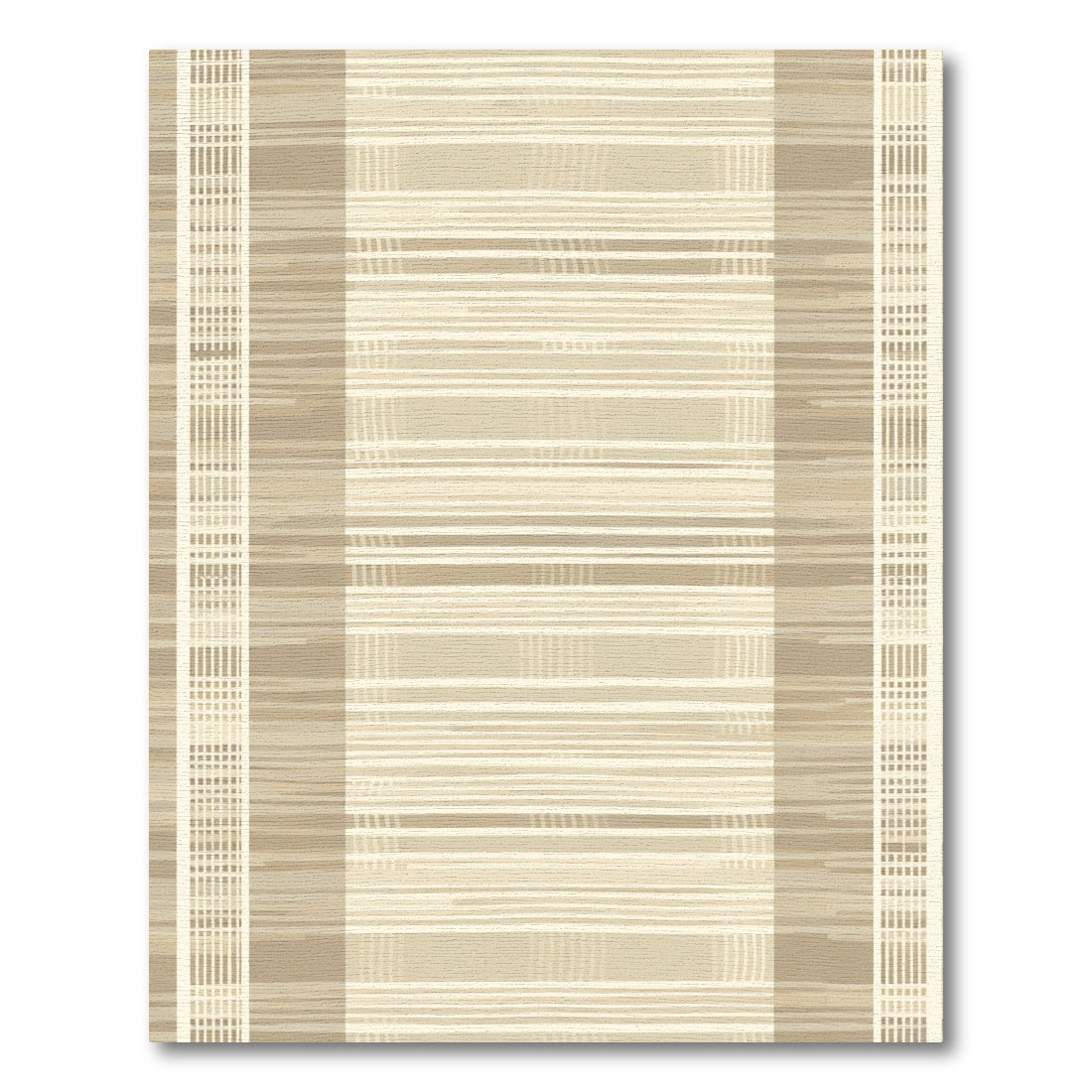Earthy Tone Vertical Striped Rug