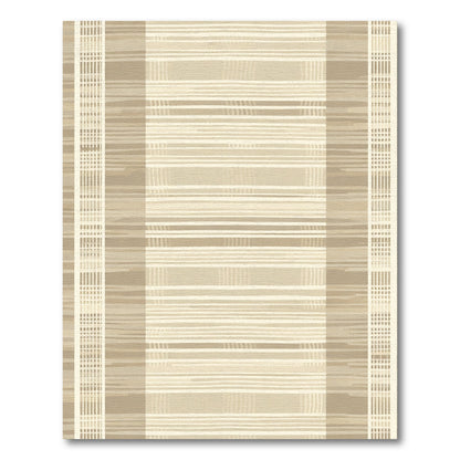 Earthy Tone Vertical Striped Rug
