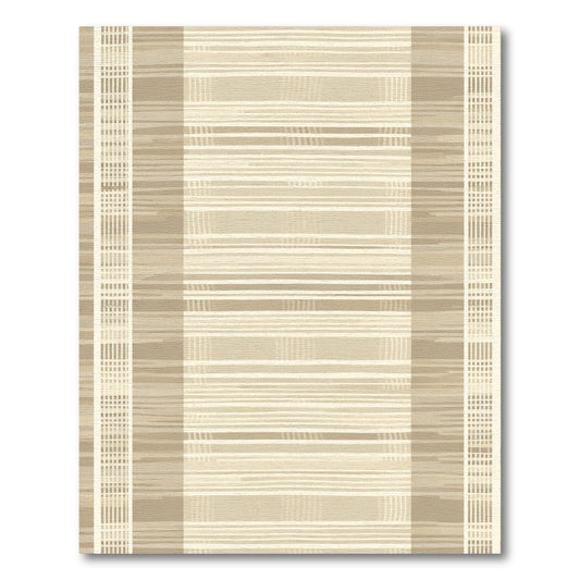 Earthy Tone Vertical Striped Rug