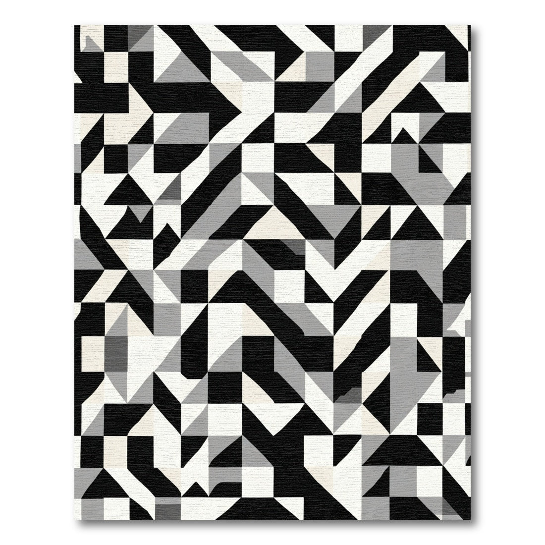 Monochromatic Geometric Abstraction Rug