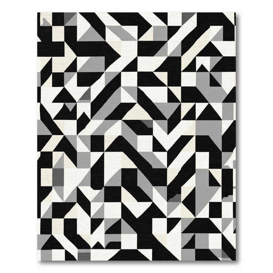 Monochromatic Geometric Abstraction Rug