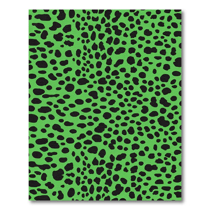 Vibrant Neon Leopard Spots Rug