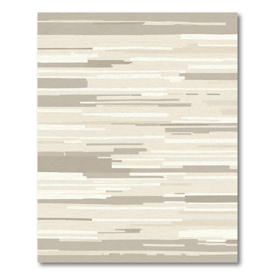 Neutral Tone Horizontal Stripe Rug