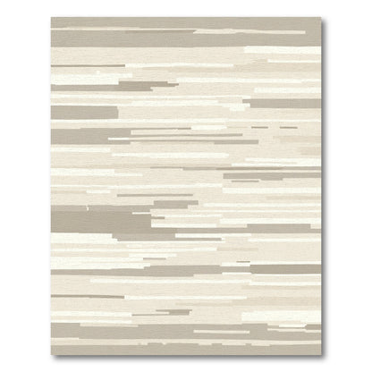 Neutral Tone Horizontal Stripe Rug