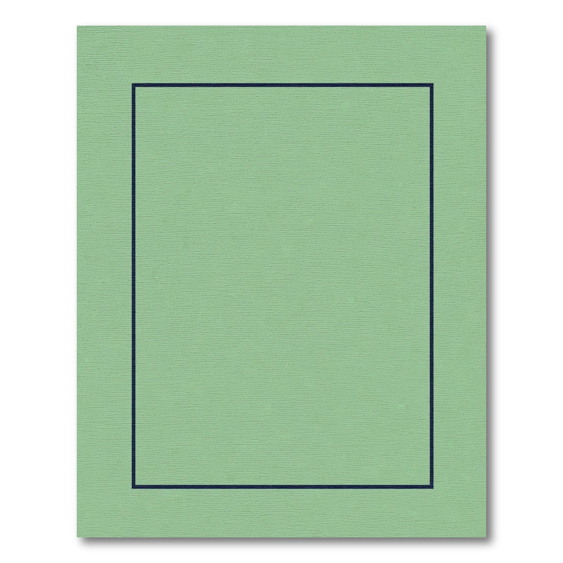 Sage Green Soft Textured Border Rug