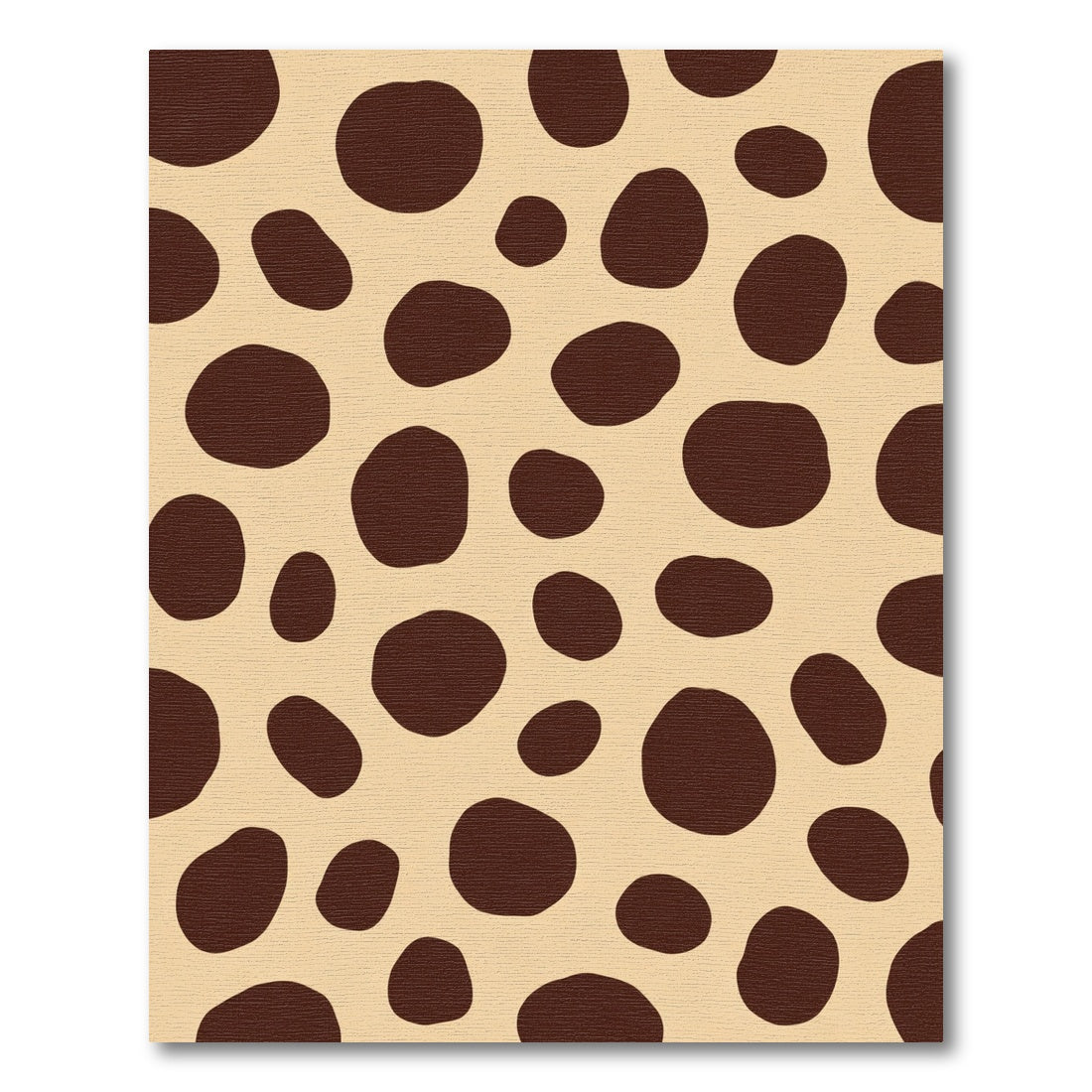 Caramel Brown Irregular Spots Rug