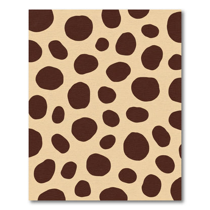 Caramel Brown Irregular Spots Rug