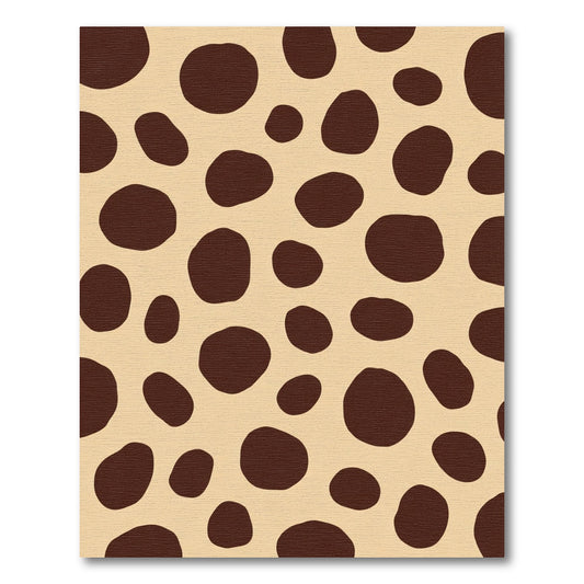 Caramel Brown Irregular Spots Rug