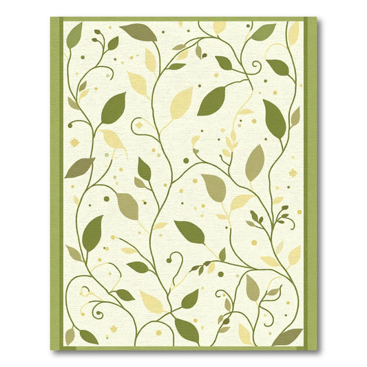 Vines and Leaves Ivory Botanic Rug