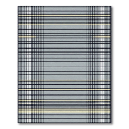 Subtle Plaid Stripes Graphic Rug