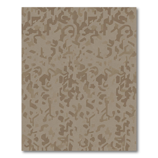 Earthy Abstract Camouflage Terrain Rug