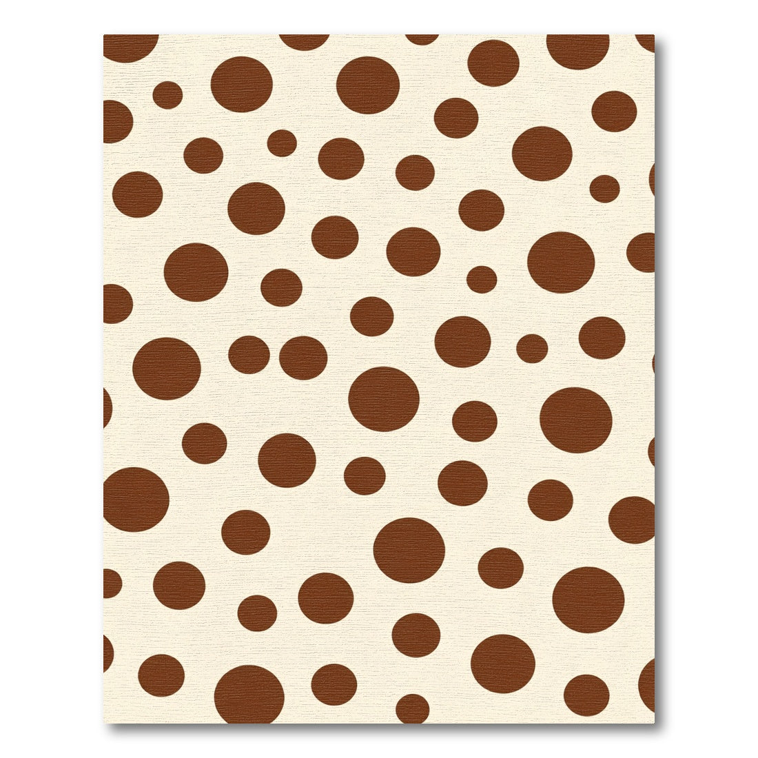 Brown Polka Dot Dispersion Rug