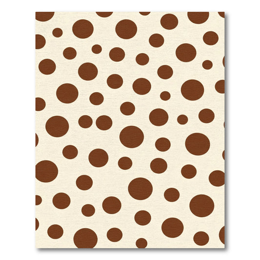 Brown Polka Dot Dispersion Rug