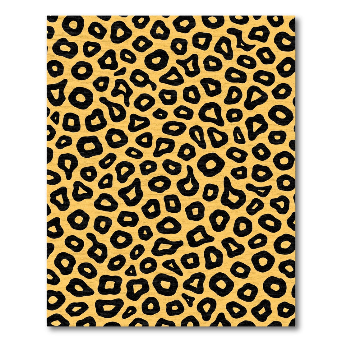 Bold Yellow Leopard Spot Rug