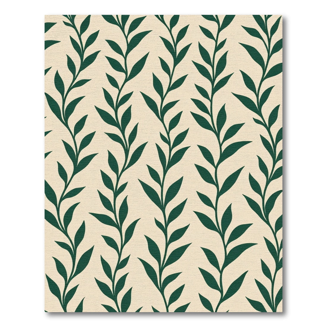 Ivory Deep Forest Botanical Vine Rug
