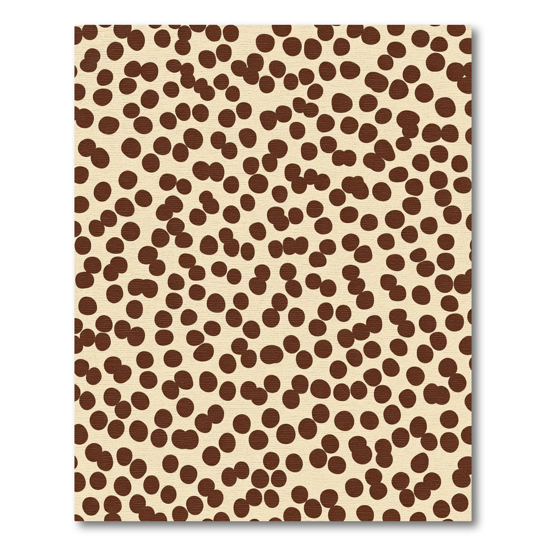 Brown Polka Dot Scatter Rug