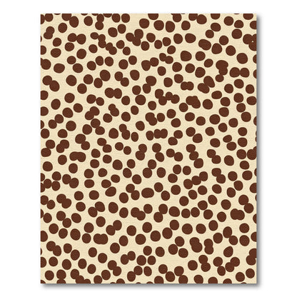 Brown Polka Dot Scatter Rug