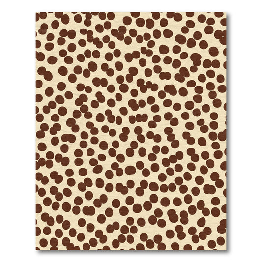 Brown Polka Dot Scatter Rug