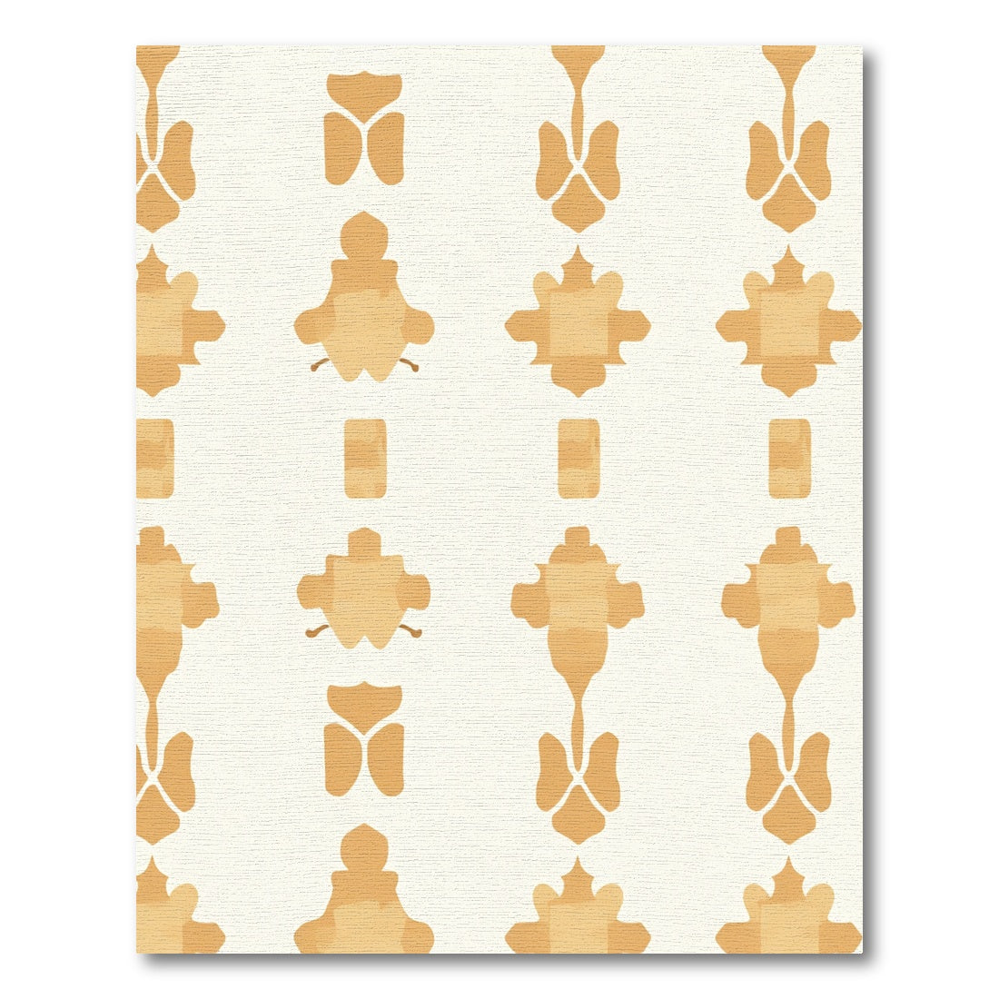 Golden Ochre Abstract Garden Rug