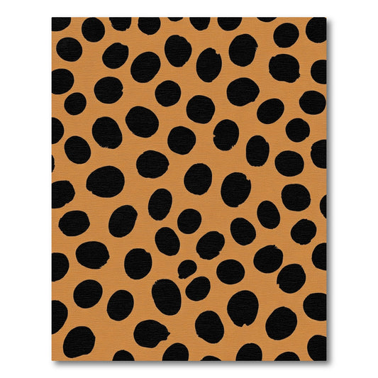 Earthy Brown Black Spotty Rug