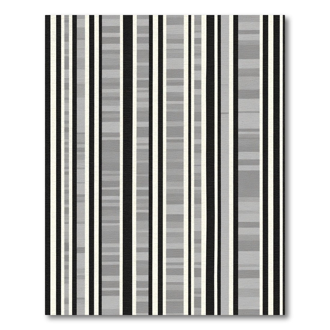 Monochrome Abstract Vertical Stripes Rug